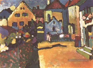 Grungasse à Murnau Wassily Kandinsky Peinture à l'huile
